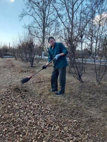 В пятницу в ГБУ РХ "Социальная гостиница" прошёл субботник.